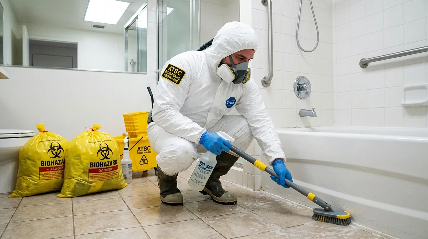 Decontamination equipment deployed for Blood Cleanup in Burke